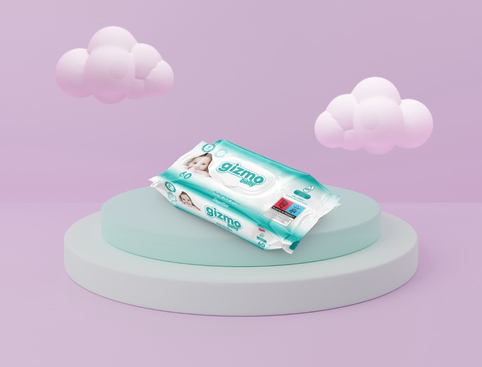  Sensitive Fragrance-Free Baby Wipes